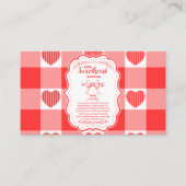 Valentine Little Sweetheart Girl Books for Baby Begleitkarte (Vorderseite)