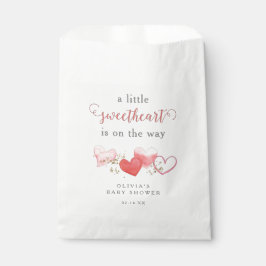 Valentine Little Sweetheart Hearts Baby Dusche Geschenktütchen
