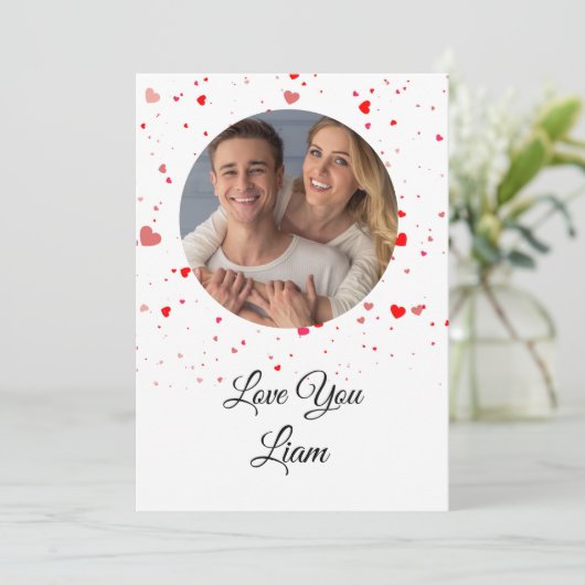 Valentine Love Card | Romantic for Him & Her (Stehend Vorderseite)