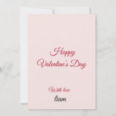 Valentine Love Card | Romantic for Him & Her Dankeskarte (Rückseite)
