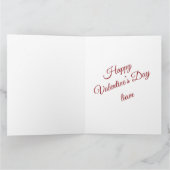 Valentine Love Card | Romantic for Him & Her Dankeskarte (Innenseite)