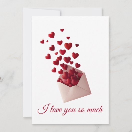 Valentine Love Card | Romantic for Him & Her Dankeskarte (Vorderseite)