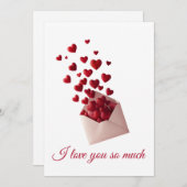 Valentine Love Card | Romantic for Him & Her Dankeskarte (Vorne/Hinten)