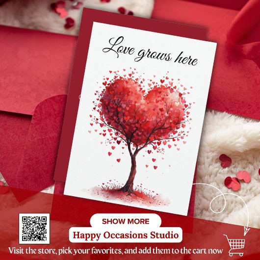 Valentine Love Card | Romantic for Him & Her Dankeskarte
