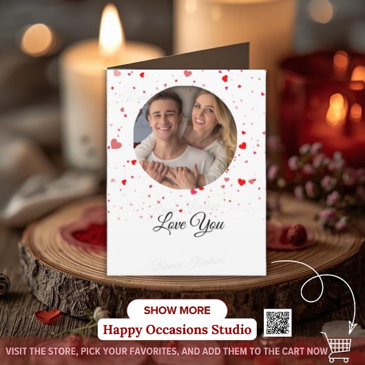 Valentine Love Card | Romantic for Him & Her Dankeskarte