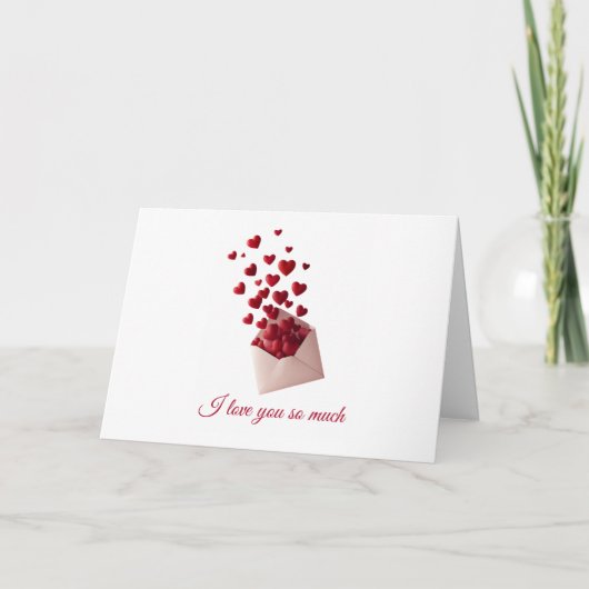 Valentine Love Card | Romantic for Him & Her Dankeskarte (Vorderseite)
