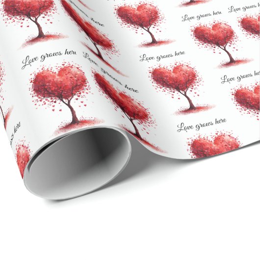 Valentine Love Card | Romantic for Him & Her Geschenkpapier (Rolleneckpunkt)