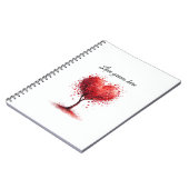 Valentine Love Card | Romantic for Him & Her Notizblock (Linke Seite)