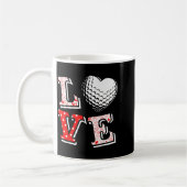 Valentine Love Golf Heart Valentine Day Women Men  Kaffeetasse (Links)