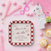 Valentine Love is in the Air Bridal Shower Pappteller (Party)