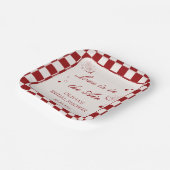 Valentine Love is in the Air Bridal Shower Pappteller (Gewinkelt)