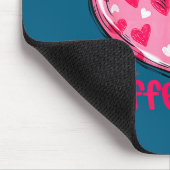 Valentine Lovely & Caffeinated Coffee Lover Co Mousepad (Ecke)