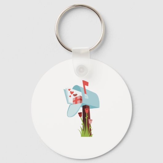 Valentine Mailbox Schlüsselanhänger (Vorderseite)