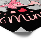 Valentine Manatee Cute Animal Hearts Will You Be M Poster (Ecke)