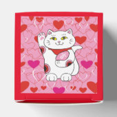 Valentine Maneki Neko Lucky Cat Geschenkschachtel (Oben)