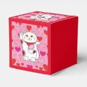 Valentine Maneki Neko Lucky Cat Geschenkschachtel (Rückseite)