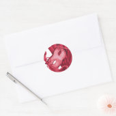 Valentine-Mask Runder Aufkleber (Umschlag)