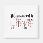 Valentine Math Humor For Teachers Students  Magnet (Vorne)