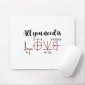 Valentine Math Humor For Teachers Students Mousepad (Mit Mouse)
