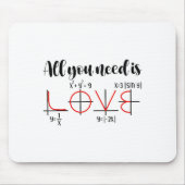 Valentine Math Humor For Teachers Students  Mousepad (Vorne)