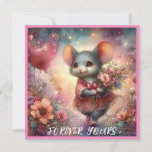 Valentine Maus Christlich Feiertagskarte (Vorderseite)