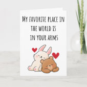 Valentine, mein Lieblingsplatz in der Welt geklapp Karte (Vorderseite)