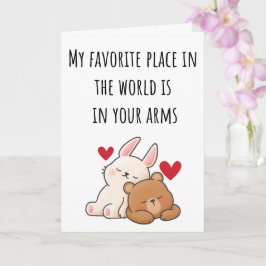 Valentine, mein Lieblingsplatz in der Welt geklapp Karte