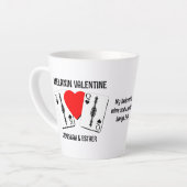 Valentine MELANIN QUEEN KING PLAYCARDS Paare Milchtasse (Linke Ecke)