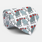 Valentine Mice Neck Tie Krawatte (Gerollt)