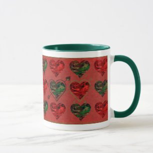 Valentine Military Camouflage Hearts - Tasse Geträ