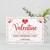 Valentine Mini Sessions Fotografie Minis Flyer Einladung (Stehend Vorderseite)