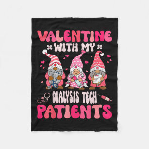 Valentine mit meinen Dialysetechnikern Valentine Fleecedecke