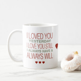 Valentine mit Sprichwort Kaffeetasse