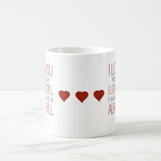 Valentine mit Sprichwort Kaffeetasse (Mittel)