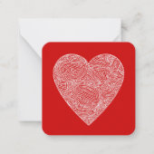 Valentine Mitteilungskarte (Vorderseite)