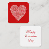 Valentine Mitteilungskarte (Vorne/Hinten)