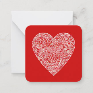 Valentine Mitteilungskarte