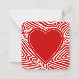 Valentine Mitteilungskarte