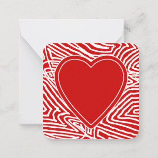 Valentine Mitteilungskarte