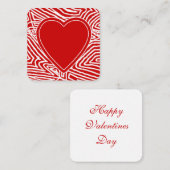 Valentine Mitteilungskarte (Vorne/Hinten)