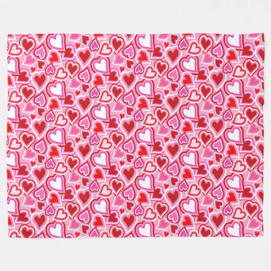 Valentine-Mix Fleecedecke (Vorderseite (Horizontal))