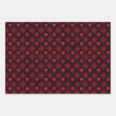 Valentine Modern Raute Muster Set Nr. 6 Geschenkpapier Set (Vorderseite 3)