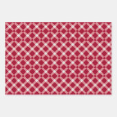 Valentine Moderne Raute Muster Set Nr. 2 Geschenkpapier Set (Vorderseite 3)