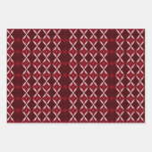 Valentine Moderne Raute Muster Set Nr. 3 Geschenkpapier Set (Vorderseite 3)