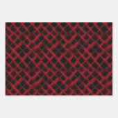 Valentine Moderne Raute Muster Set Nr. 3 Geschenkpapier Set (Vorderseite 2)