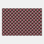 Valentine Moderne Raute Muster Set Nr. 4 Geschenkpapier Set (Vorderseite)