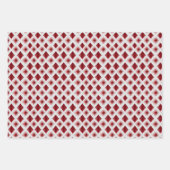 Valentine Moderne Raute Muster Set Nr. 5 Geschenkpapier Set (Vorderseite 2)