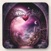 Valentine Moonlight Getränkeuntersetzer (Vorderseite)