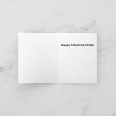 Valentine-Mops-Hundekarte Feiertagskarte (Innenseite)