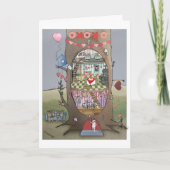 Valentine Mouse Tree Card Karte (Vorderseite)